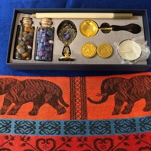 Seal Wax Set in Blue and Gold box